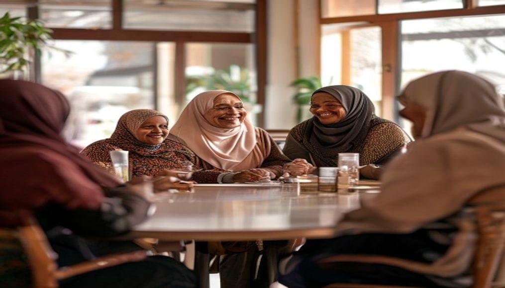 Somali women in a welcoming community setting